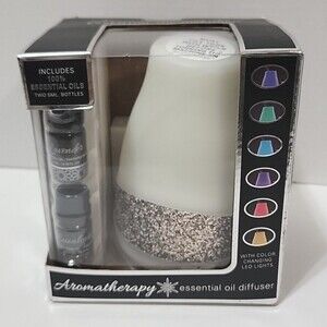 GOLDESSENCE  Aroma Therapy Essential Oil Sparkle Color Changing Diffuser NIB